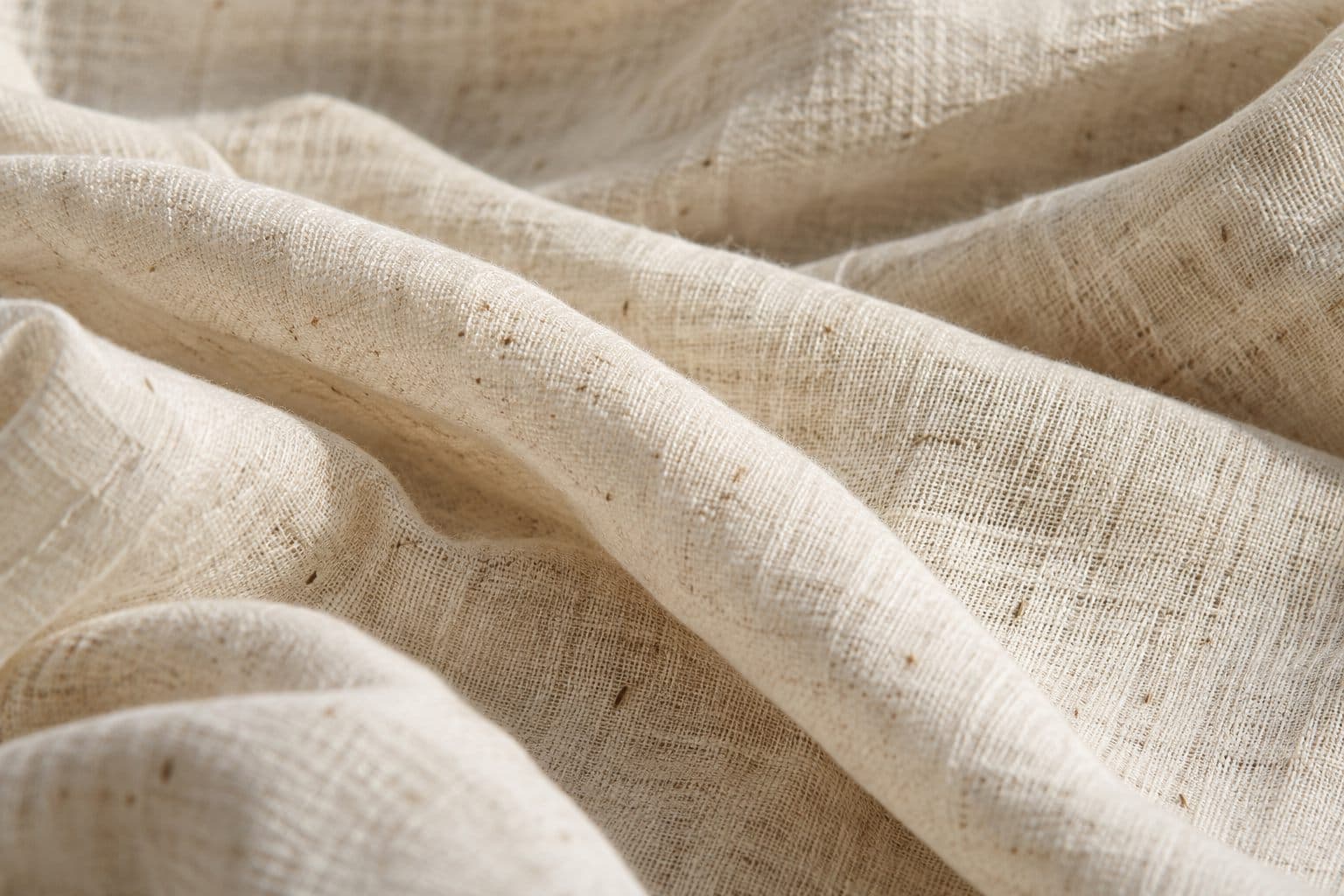 Raw unbleached cotton texture used as O-BEAU's natural ivory material study